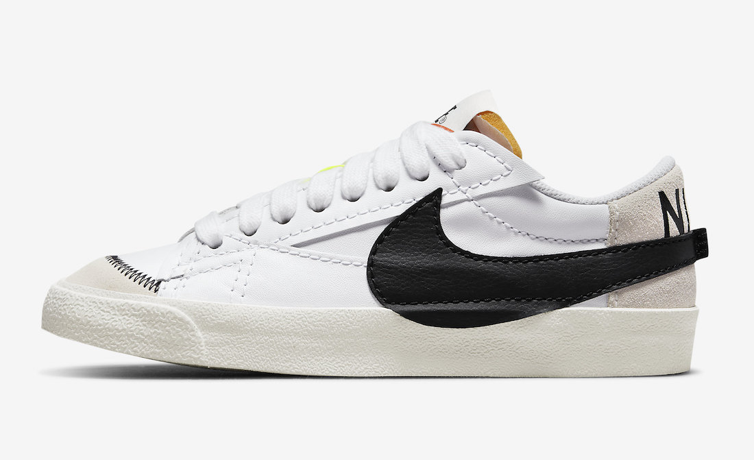 نایک بلیزر جامبو سفید مشکی Nike Blazer Low Jumbo white black نایک بلیزر جامبو سفید مشکی Nike Blazer Low Jumbo white black