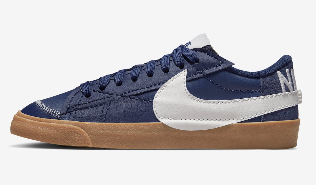 نایک بلیزر جامبو نیوی گام Nike Blazer Low Jumbo Navy Gum نایک بلیزر جامبو نیوی گام Nike Blazer Low Jumbo Navy Gum