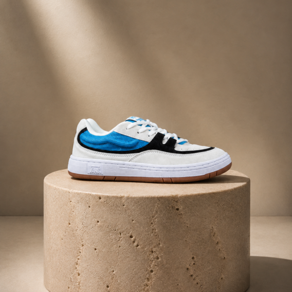 ونس بدون ساق سوپریم سفید آبی Vans Supreme x Skate Speed  White Blue Gum