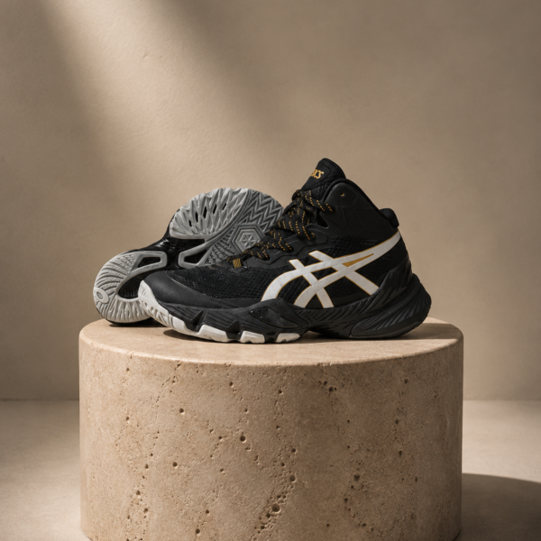 کتونی والیبال آسیکس متارایز تمام مشکی Asics Metarise
