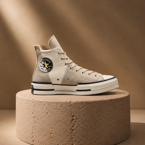کانورس آل استار ساقدار چاک ۷۰ پلاس کرمی Converse all star chuck 70 plus beige
