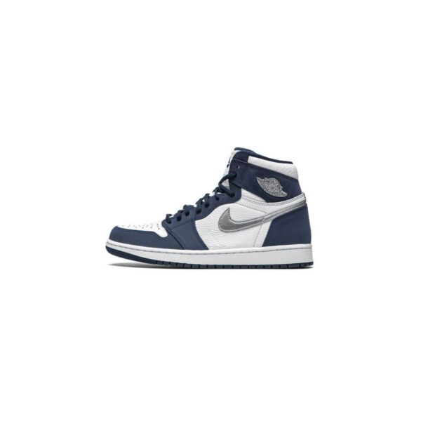نایک ایر جردن ۱ ساقدار سورمه ای سفید نقره ای Nike air jordan 1 high Sanded Purple